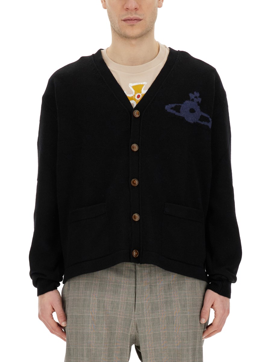 VIVIENNE WESTWOOD CARDIGAN "ALEX" IN LANA MERINO