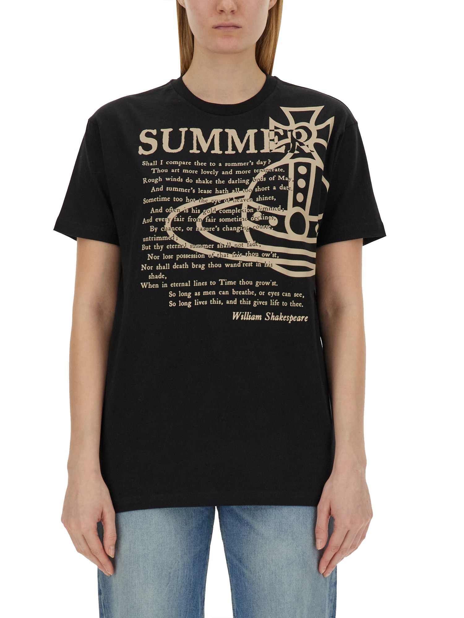 Shop Vivienne Westwood "summer" T-shirt In Black
