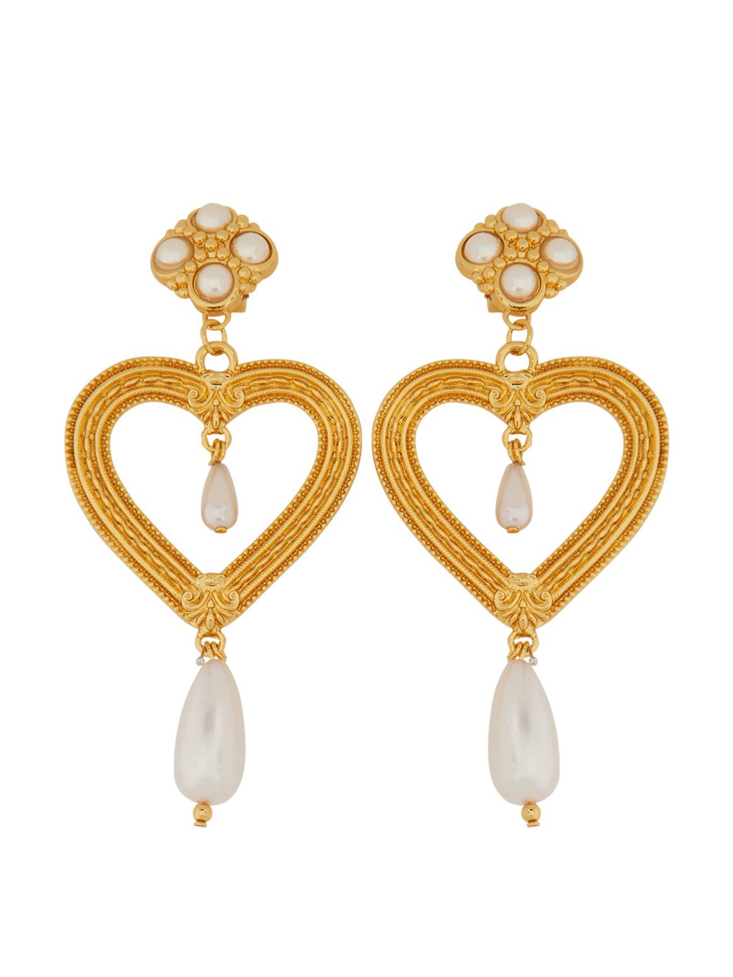 moschino earrings "heart"