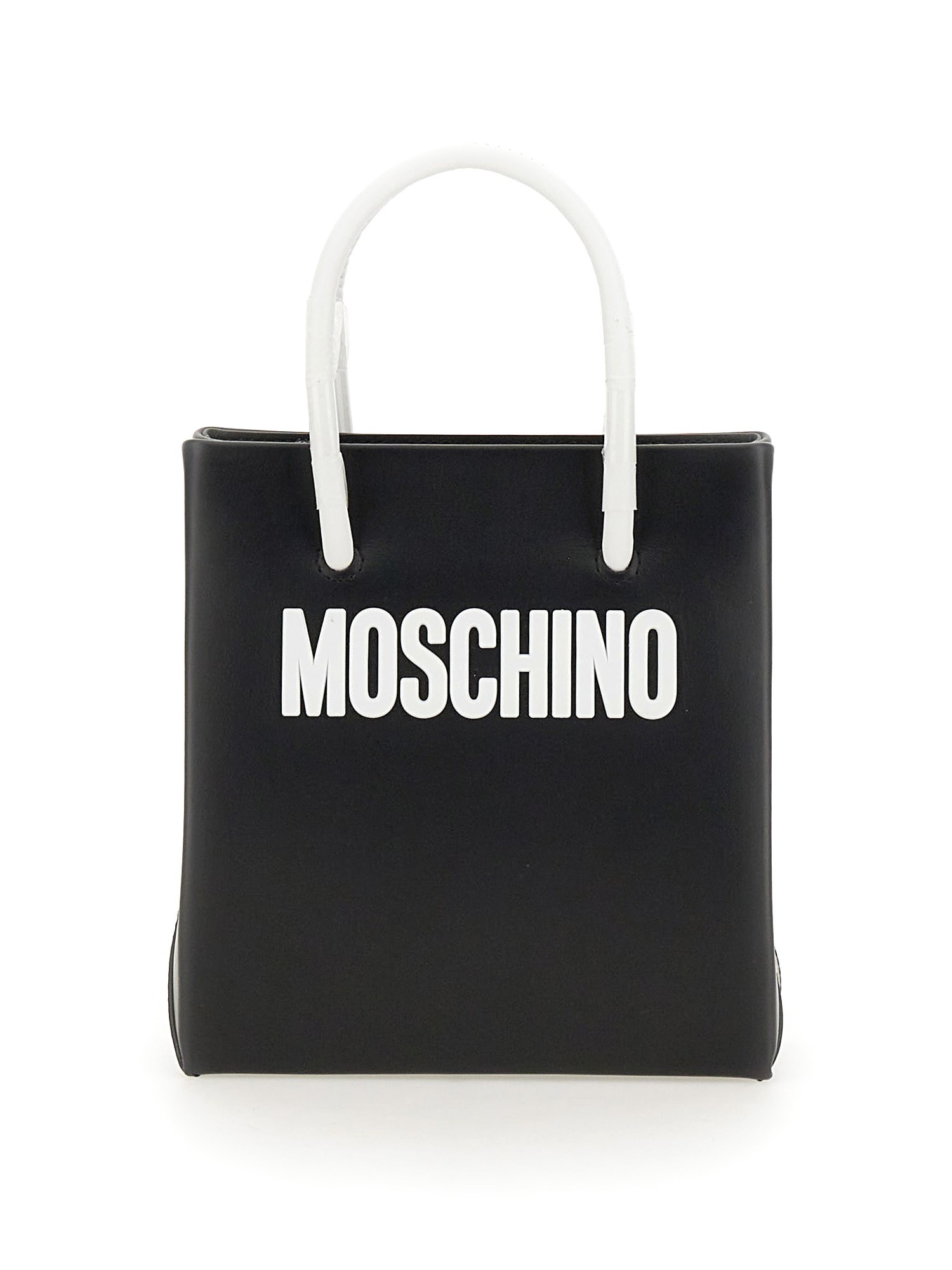 Shop Moschino Bag With Logo In Black