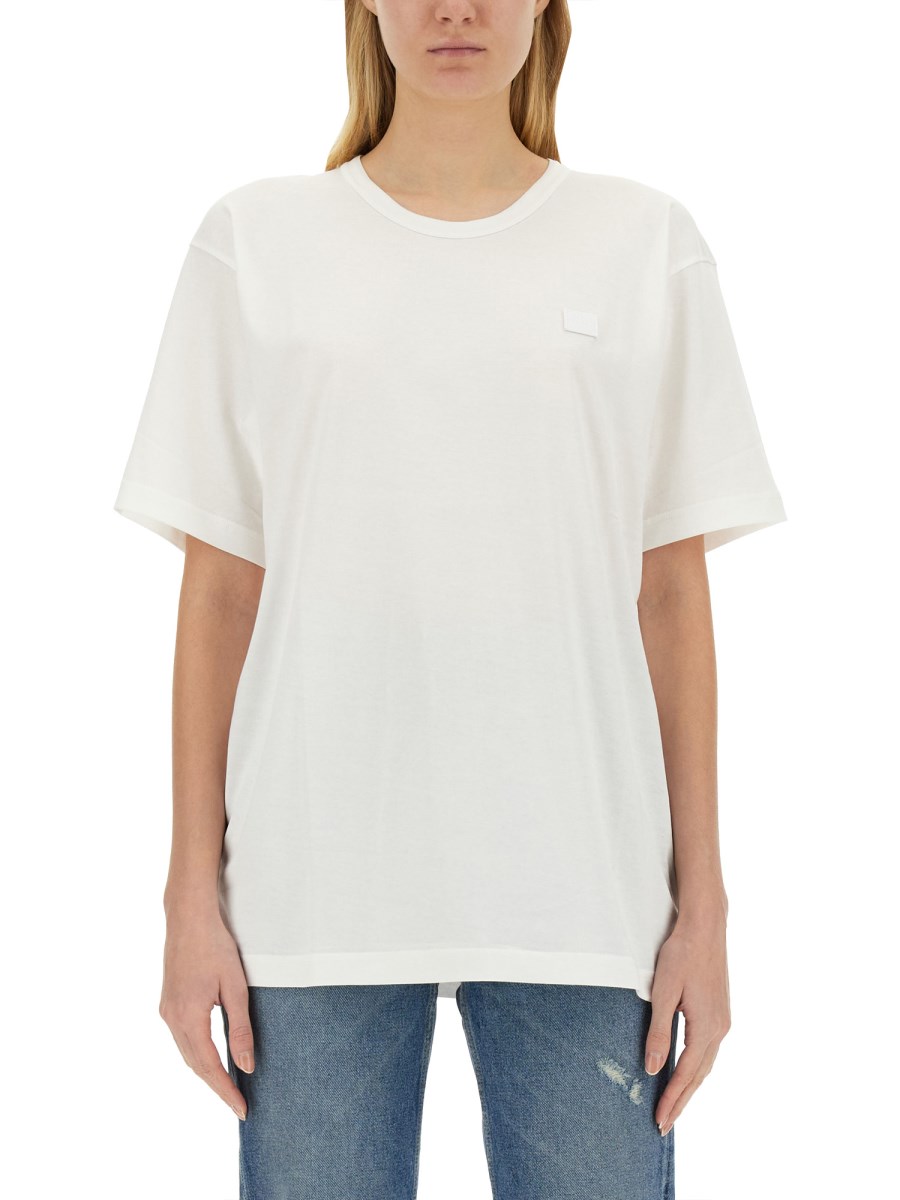 ACNE STUDIOS T-SHIRT FACE IN COTONE