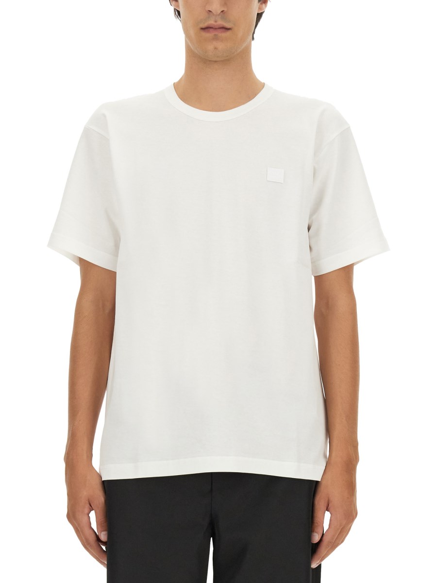 ACNE STUDIOS T-SHIRT "FACE" IN COTONE