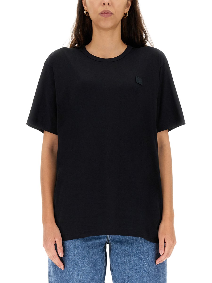 ACNE STUDIOS T-SHIRT FACEIN COTONE