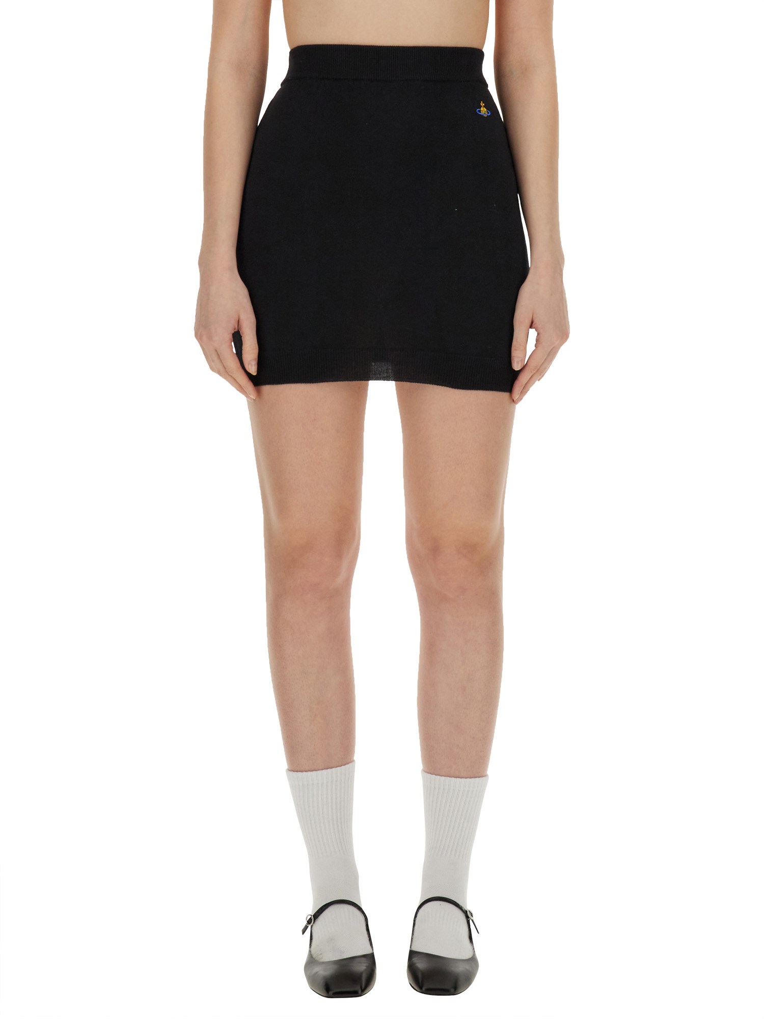 Shop Vivienne Westwood Mini Skirt "bea" In Black