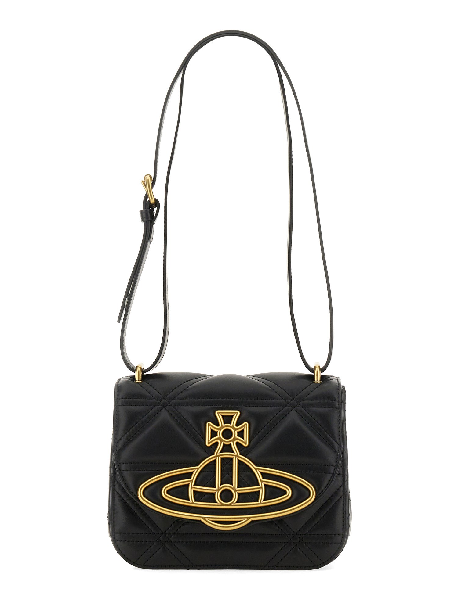 Shop Vivienne Westwood Shoulder Bag "linda" In Black