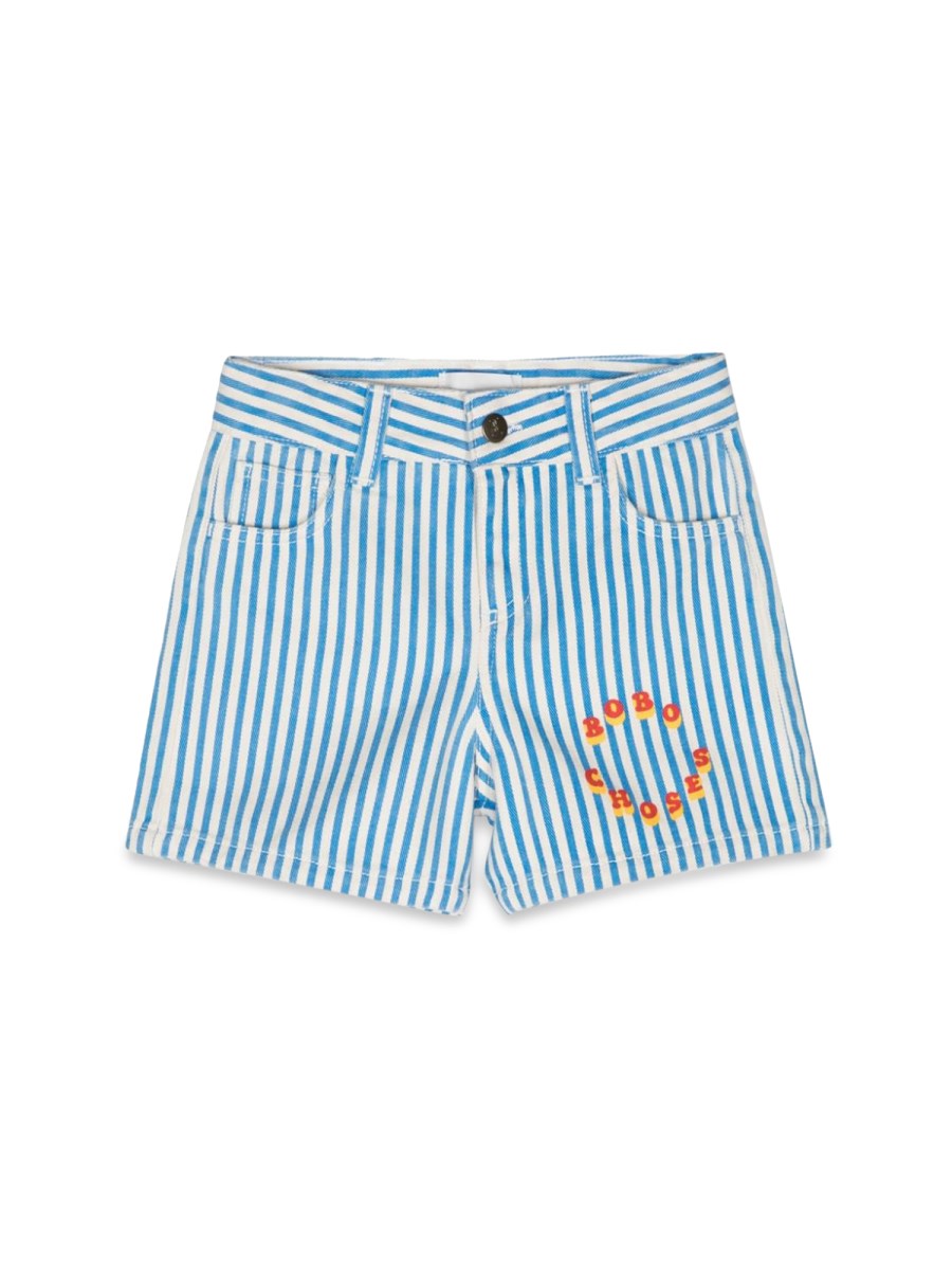 bobo choses circle stripes woven shorts