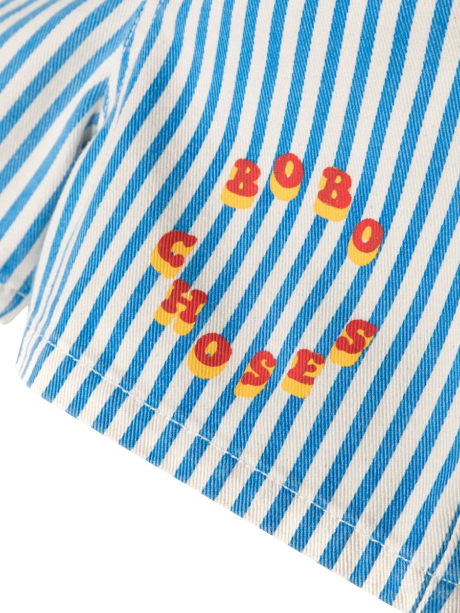 bobo choses circle stripes woven shorts