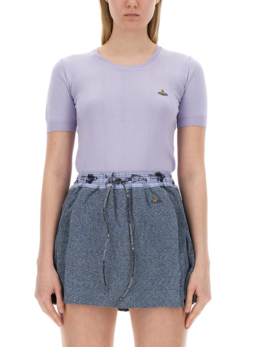 VIVIENNE WESTWOOD TOP "BEA" IN MAGLIA DI COTONE