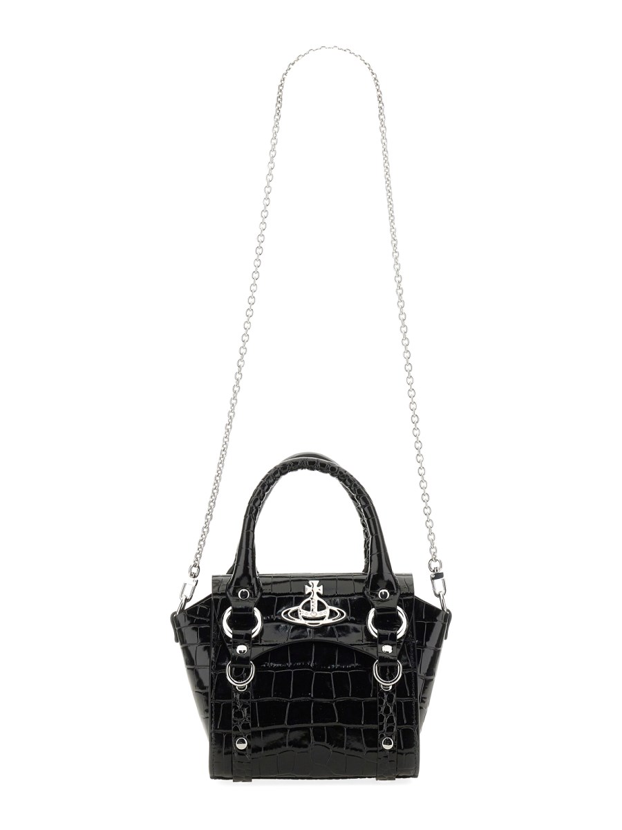 Vivienne Westwood ブラック スモール Betty バッグ Black Mini Betty Bag by Vivienne Westwood on Sale