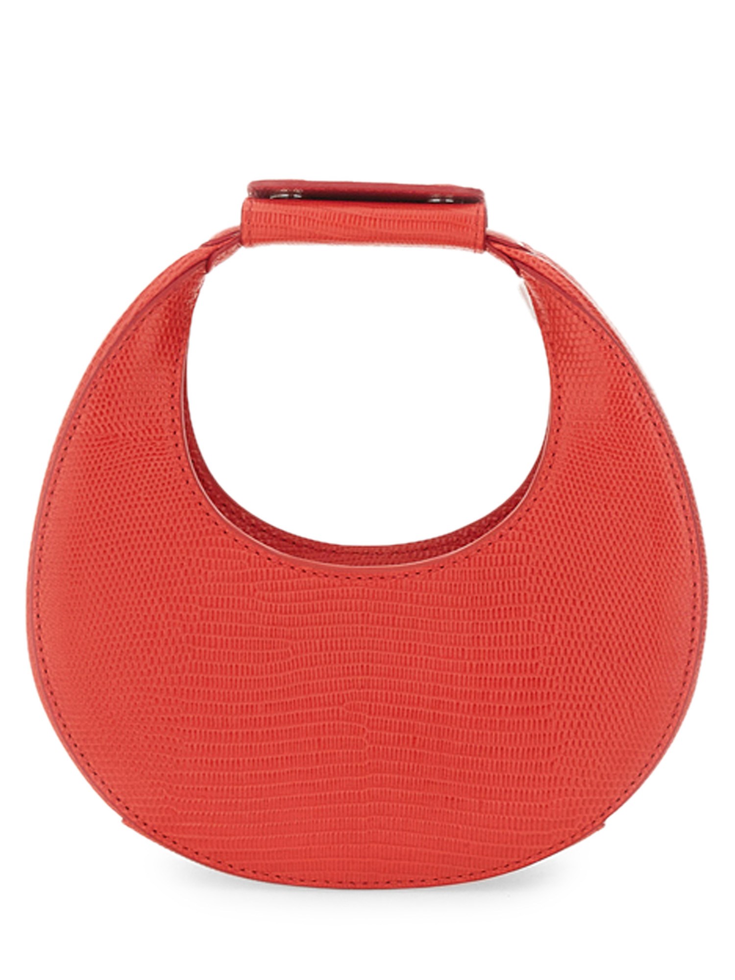 Shop Staud "goodnight Moon" Bag In Red
