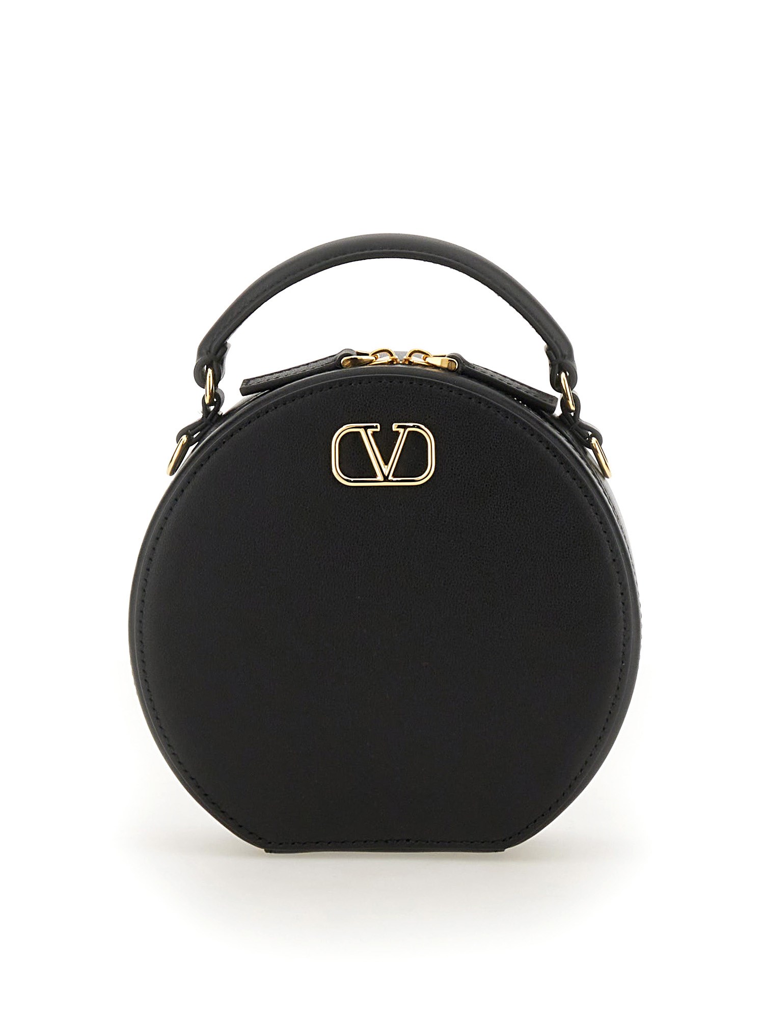 Shop Valentino Mini Vlogo Signature Bag In Black