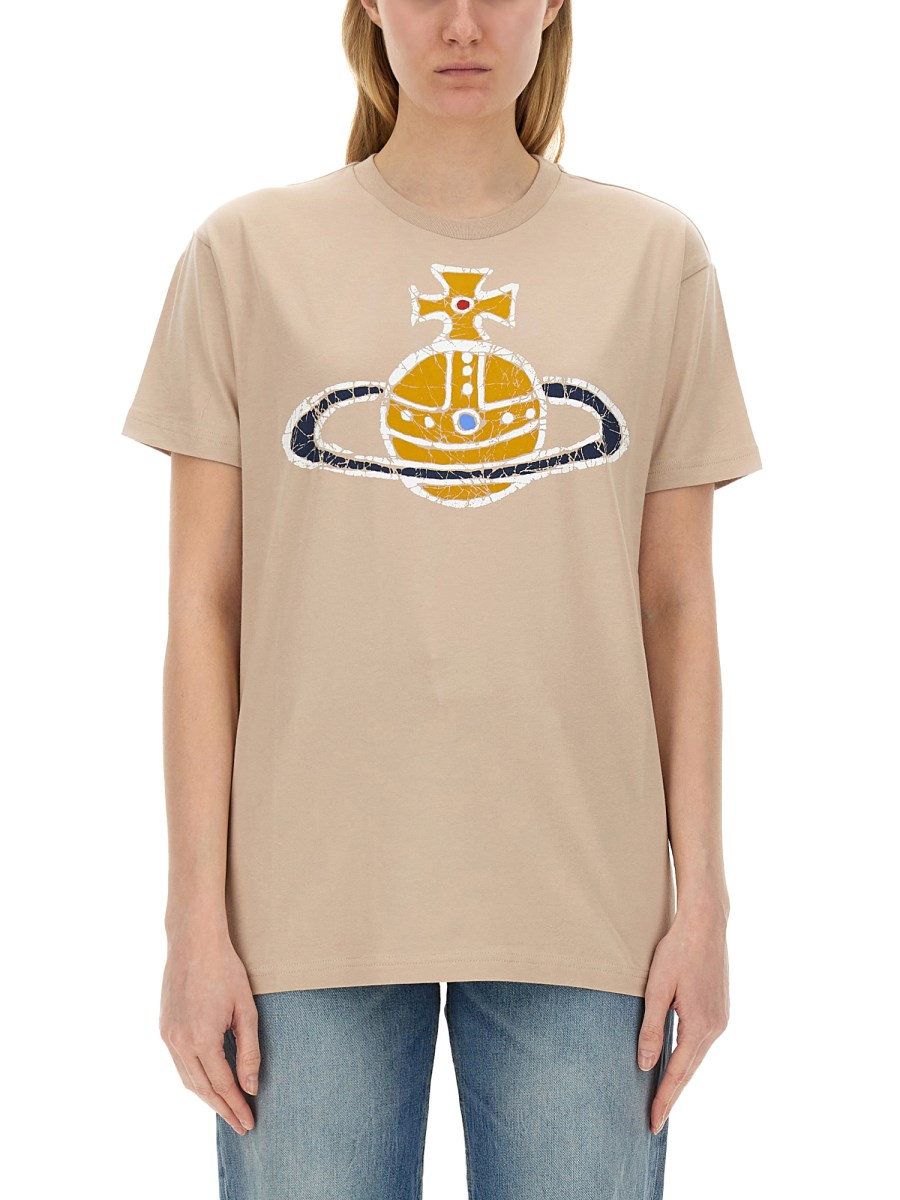 VIVIENNE WESTWOOD T-SHIRT CON LOGO