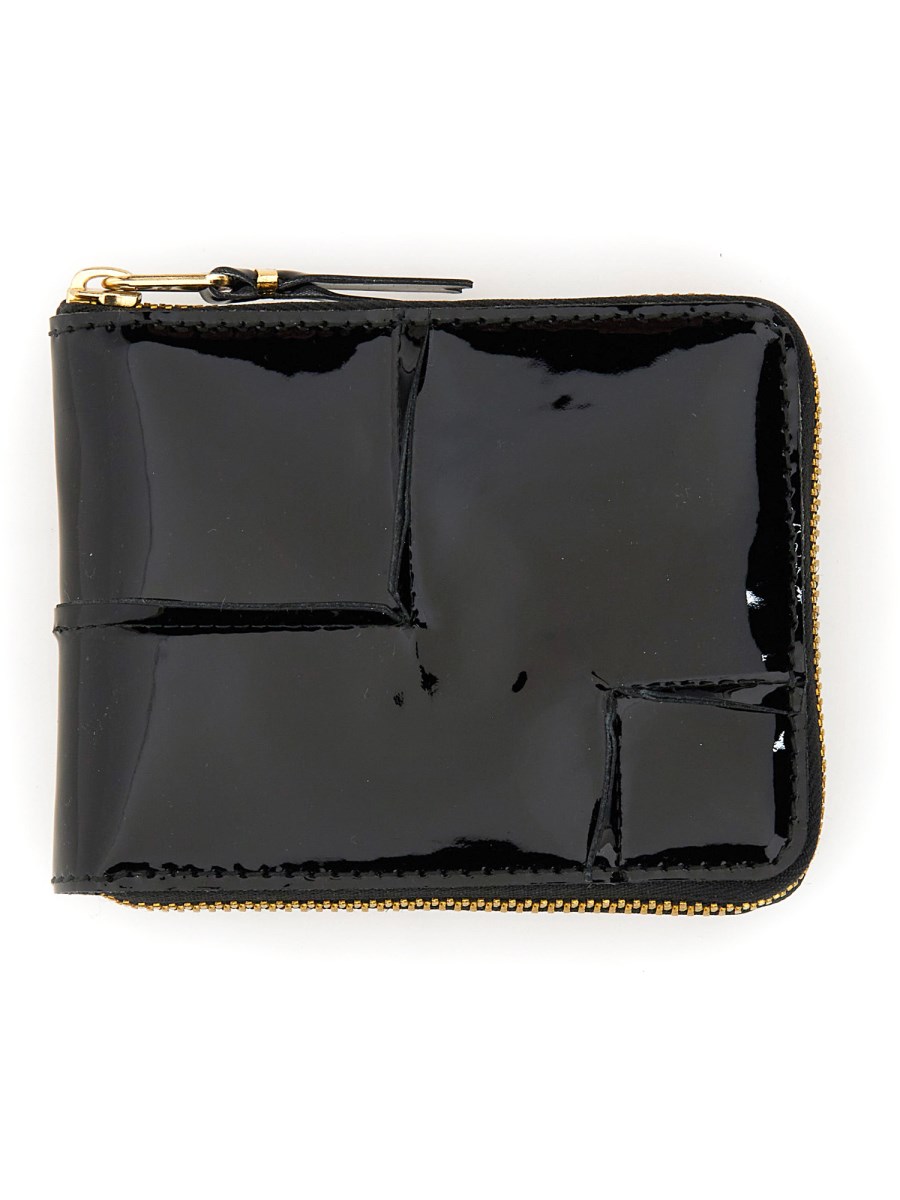 COMME DES GARCONS WALLET REVERSED HEM LEATHER ZIPPERED WALLET Eleonora Bonucci