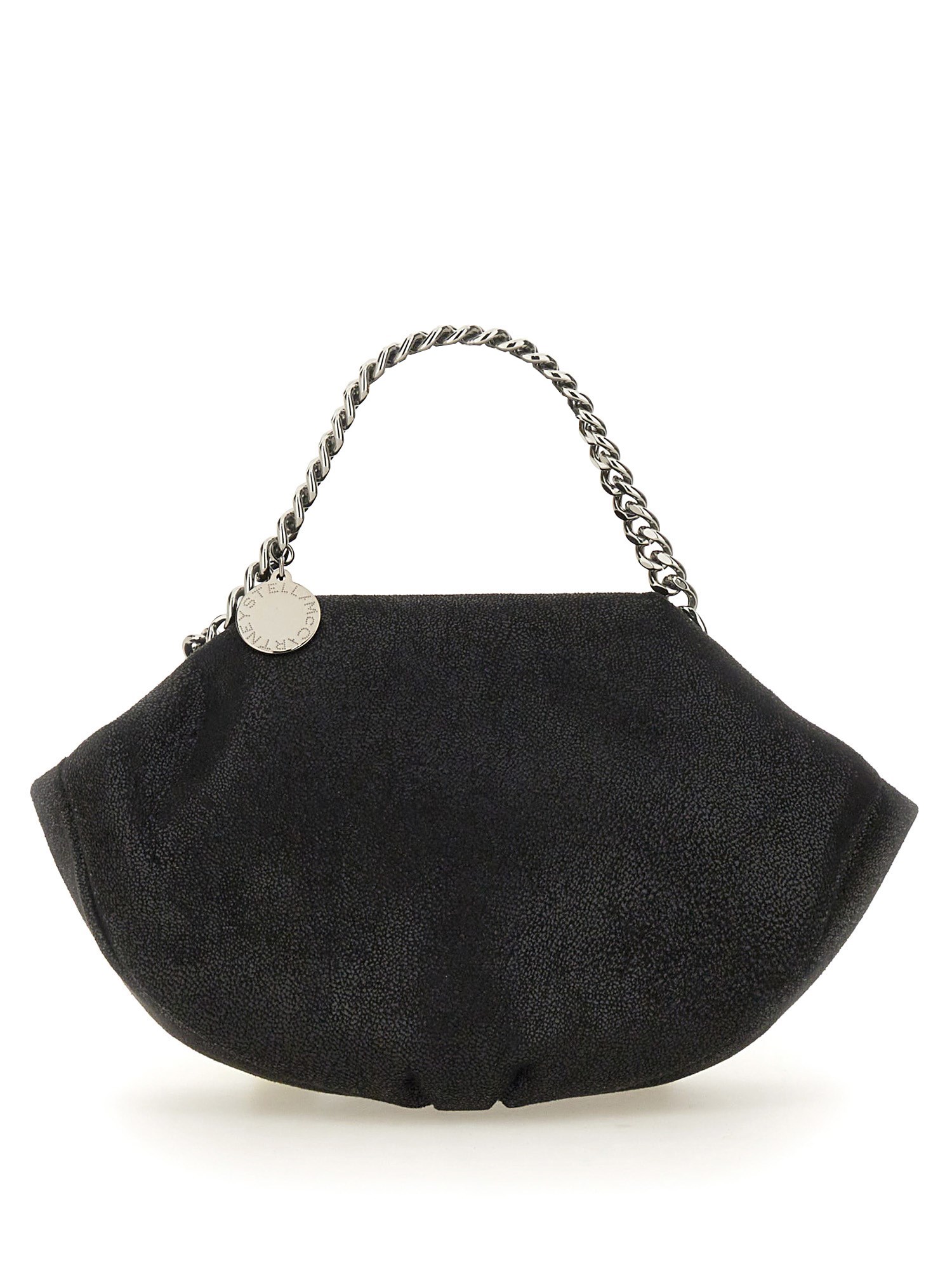 Stella Mccartney Shoulder Bag In Black Polyester In Black