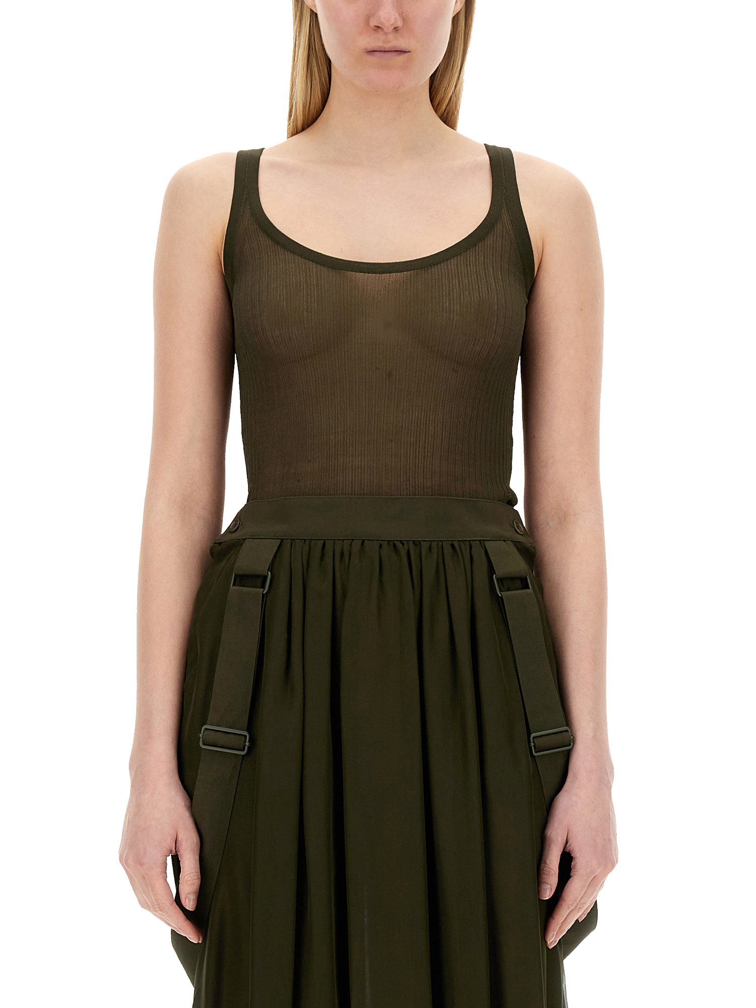 Max Mara Bastia Tank Top In Green