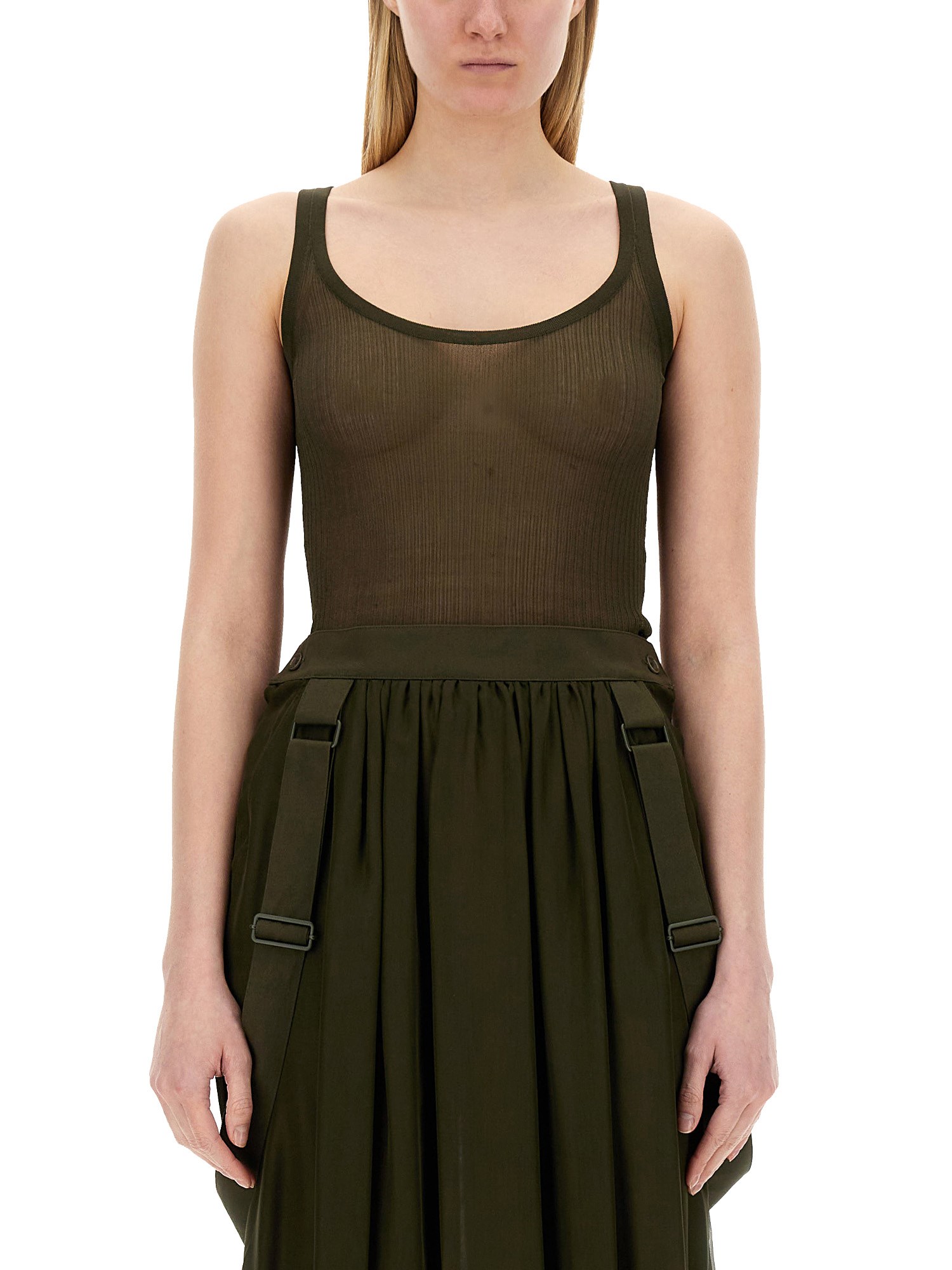 Shop Max Mara Top "bastia" In Green