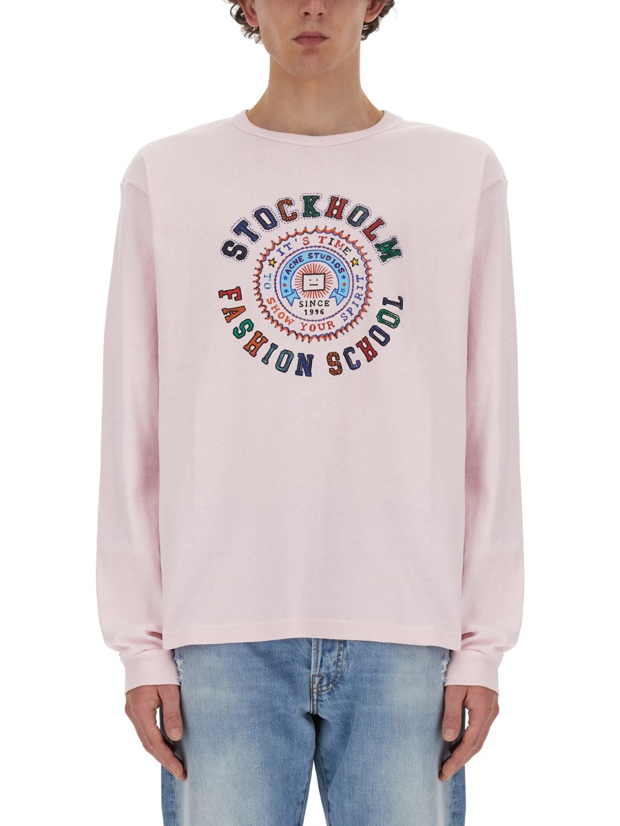 ACNE STUDIOS T-SHIRT IN COTONE