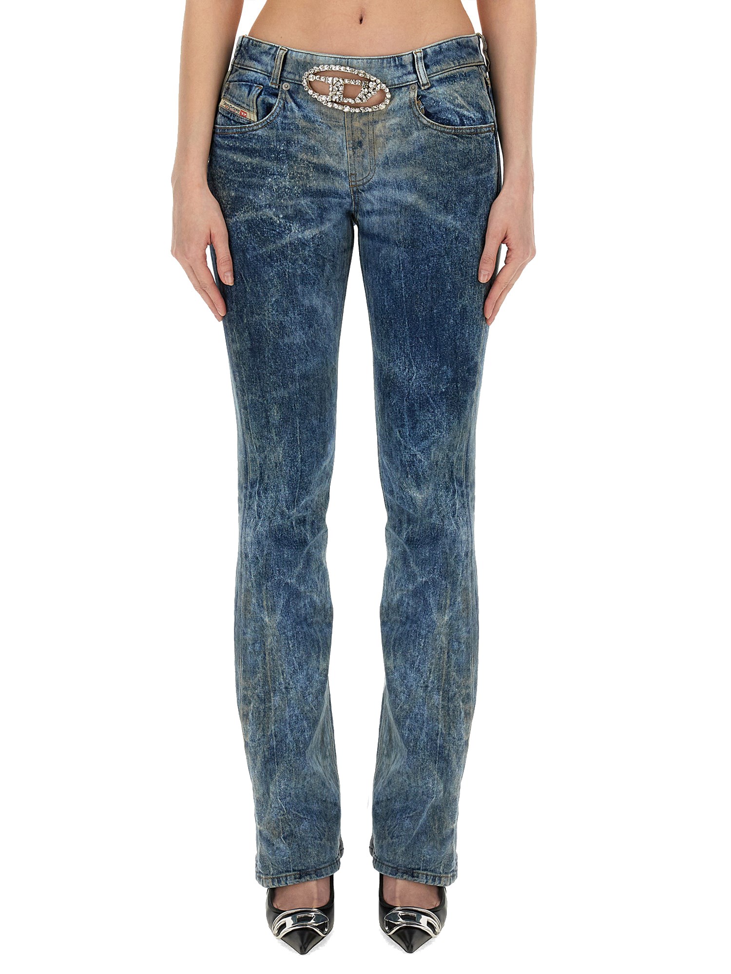 Shop Diesel "1969 D-ebbey-fse" Jeans In Denim