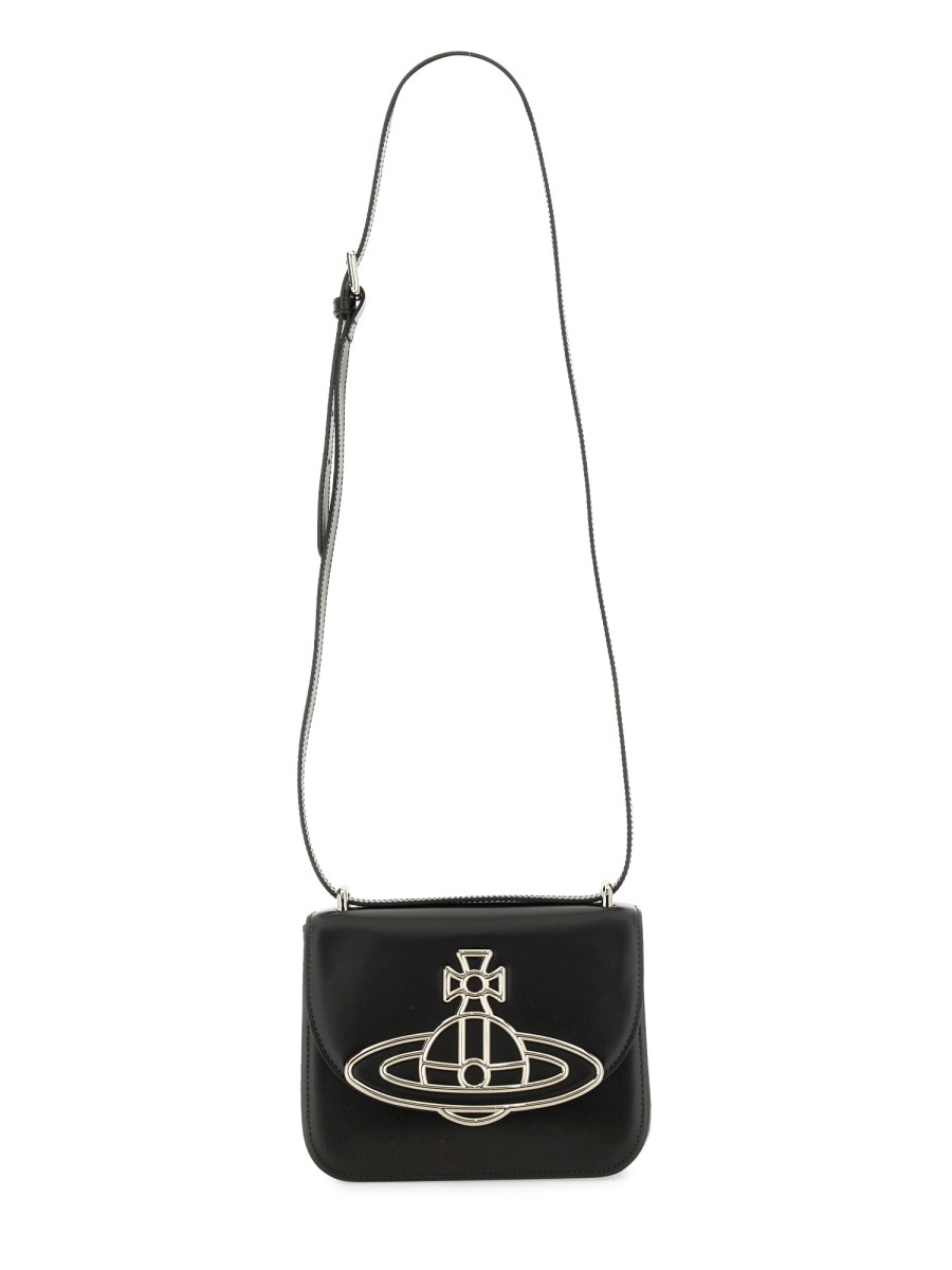 VIVIENNE WESTWOOD BORSA A TRACOLLA "LINDA" IN PELLE