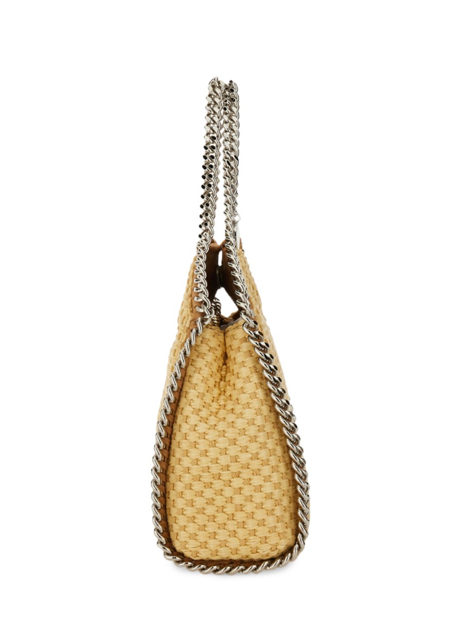 STELLA McCARTNEY - FALABELLA MINI RAFFIA TOTE BAG - Eleonora