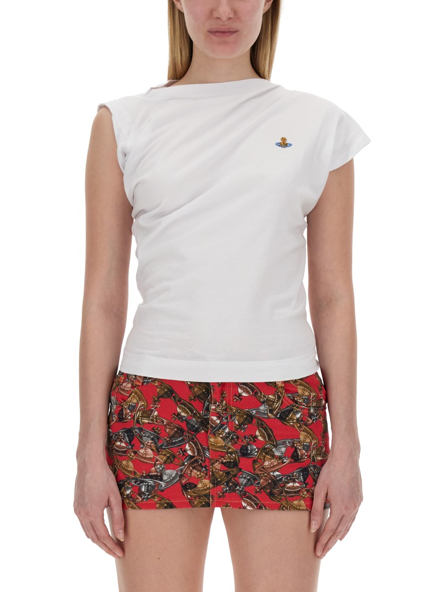 VIVIENNE WESTWOOD - DRAPED T-SHIRT - Eleonora Bonucci