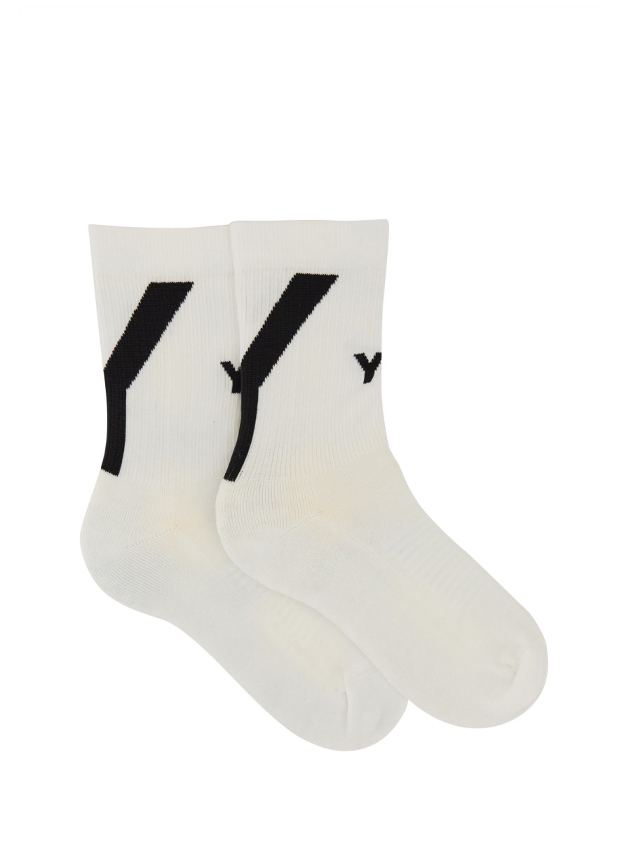 Y - 3 CALZINO IN COTONE CON RICAMO LOGO