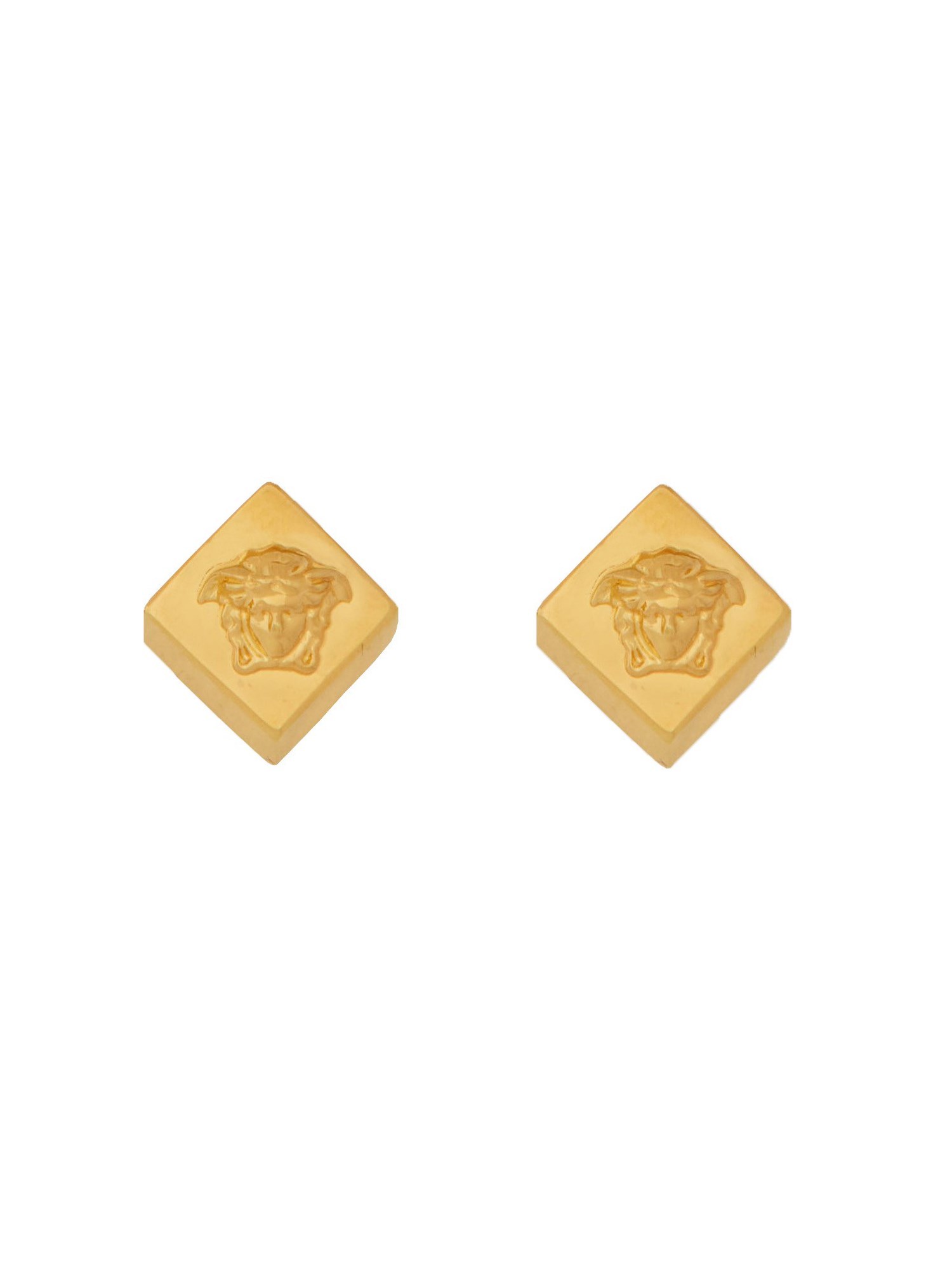 Shop Versace Jellyfish Mosaic Earrings In Gold