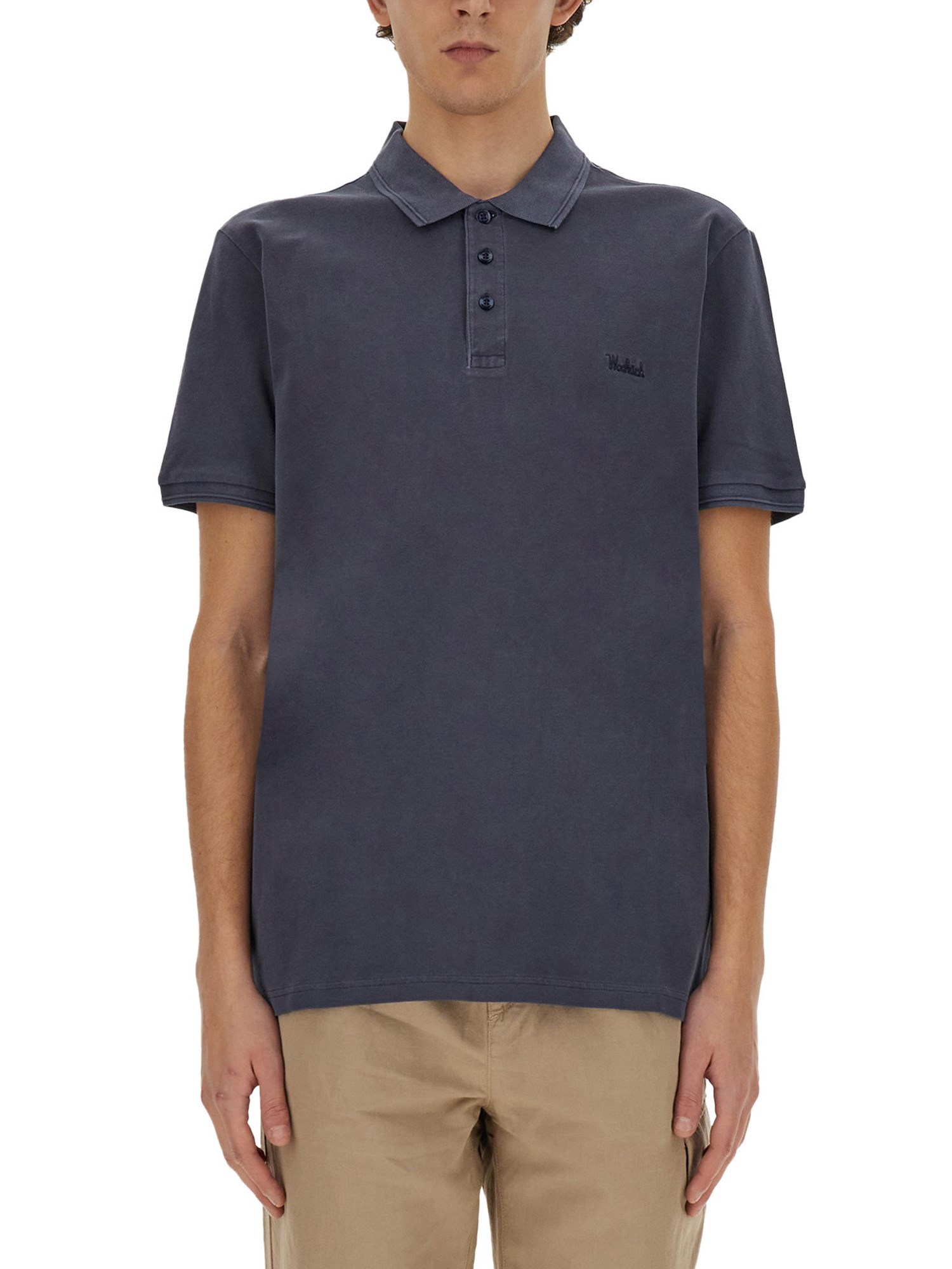 woolrich polo with logo