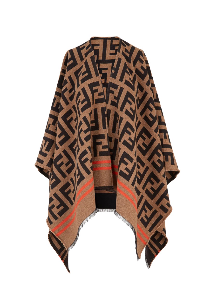 Fendi logo discount poncho