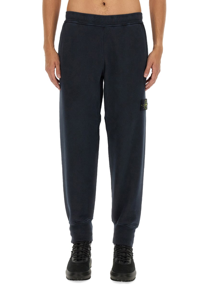 STONE ISLAND PANTALONE JOGGING IN COTONE