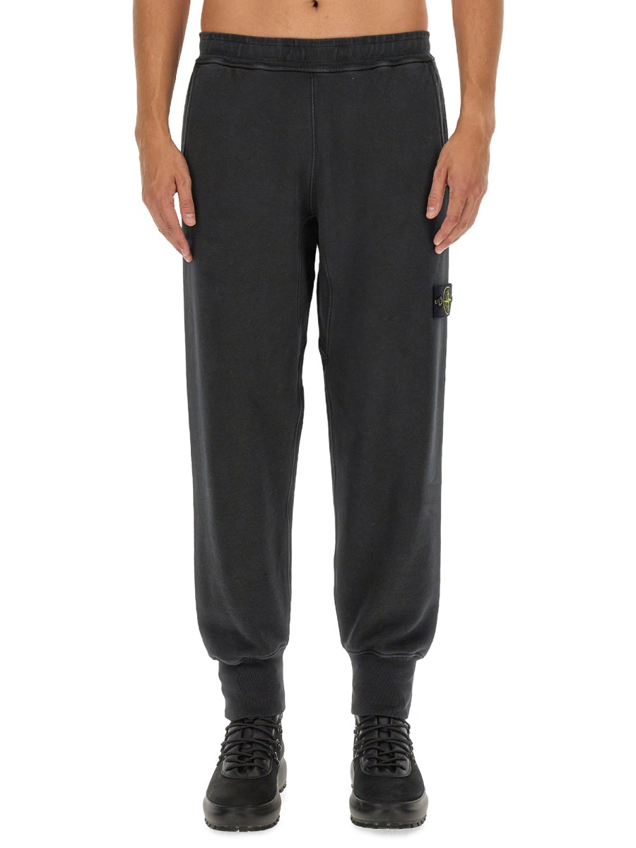 STONE ISLAND PANTALONE JOGGING IN COTONE