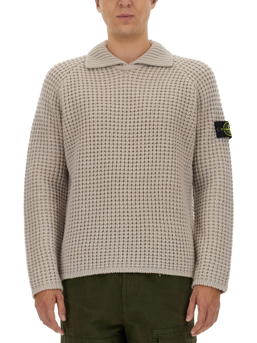 STONE ISLAND MAGLIA IN LANA