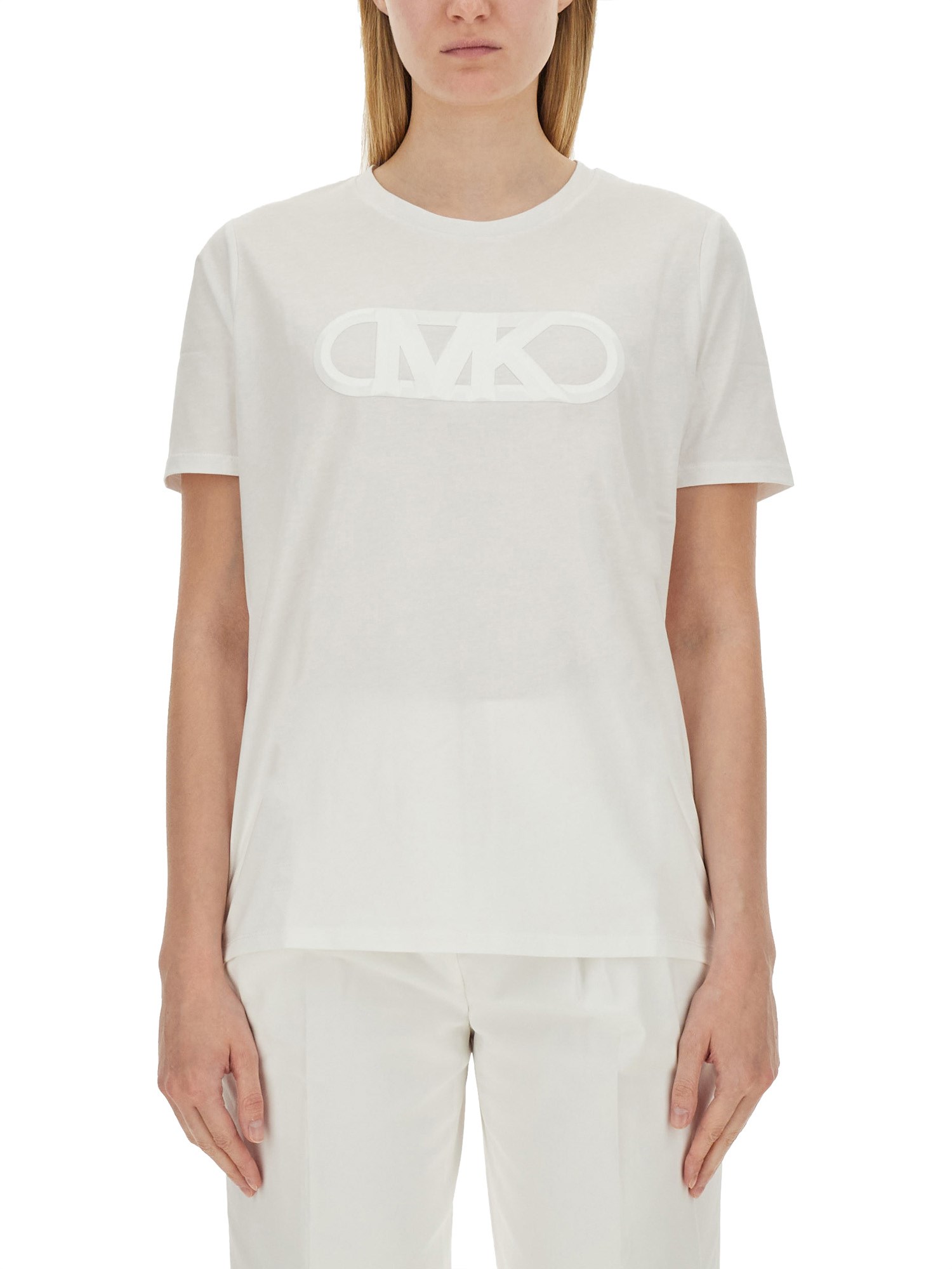 Shop Michael Michael Kors T-shirt With Logo In White