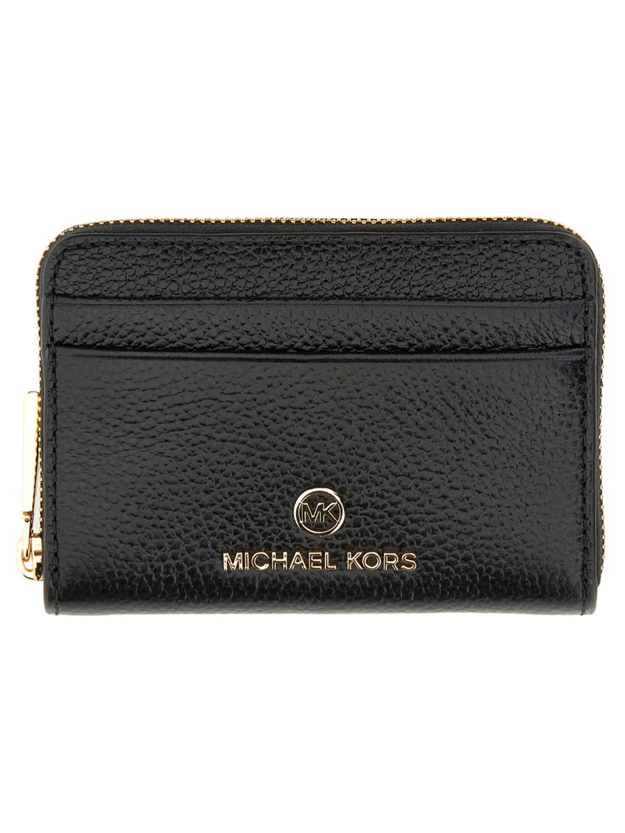 MICHAEL BY MICHAEL KORS PORTAFOGLIO JET SET CHARM IN PELLE MARTELLATA CON ZIP