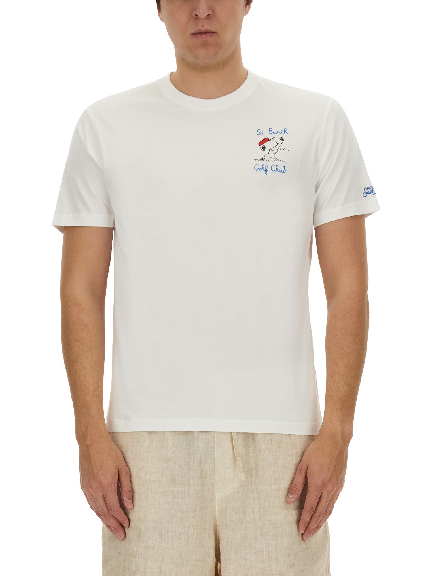 Mc2 Saint Barth Jersey T-shirt In White