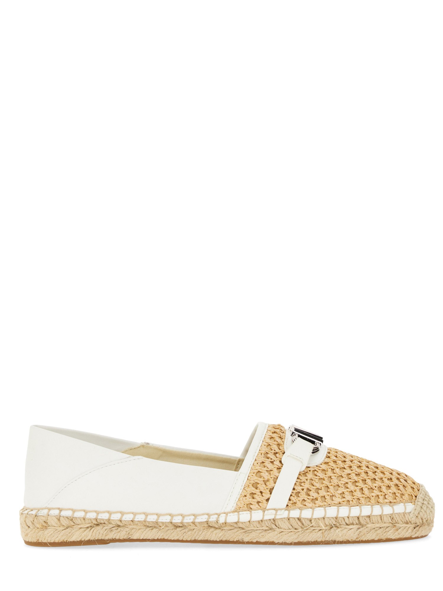 Shop Michael Michael Kors Slip-on Sandal In Ivory