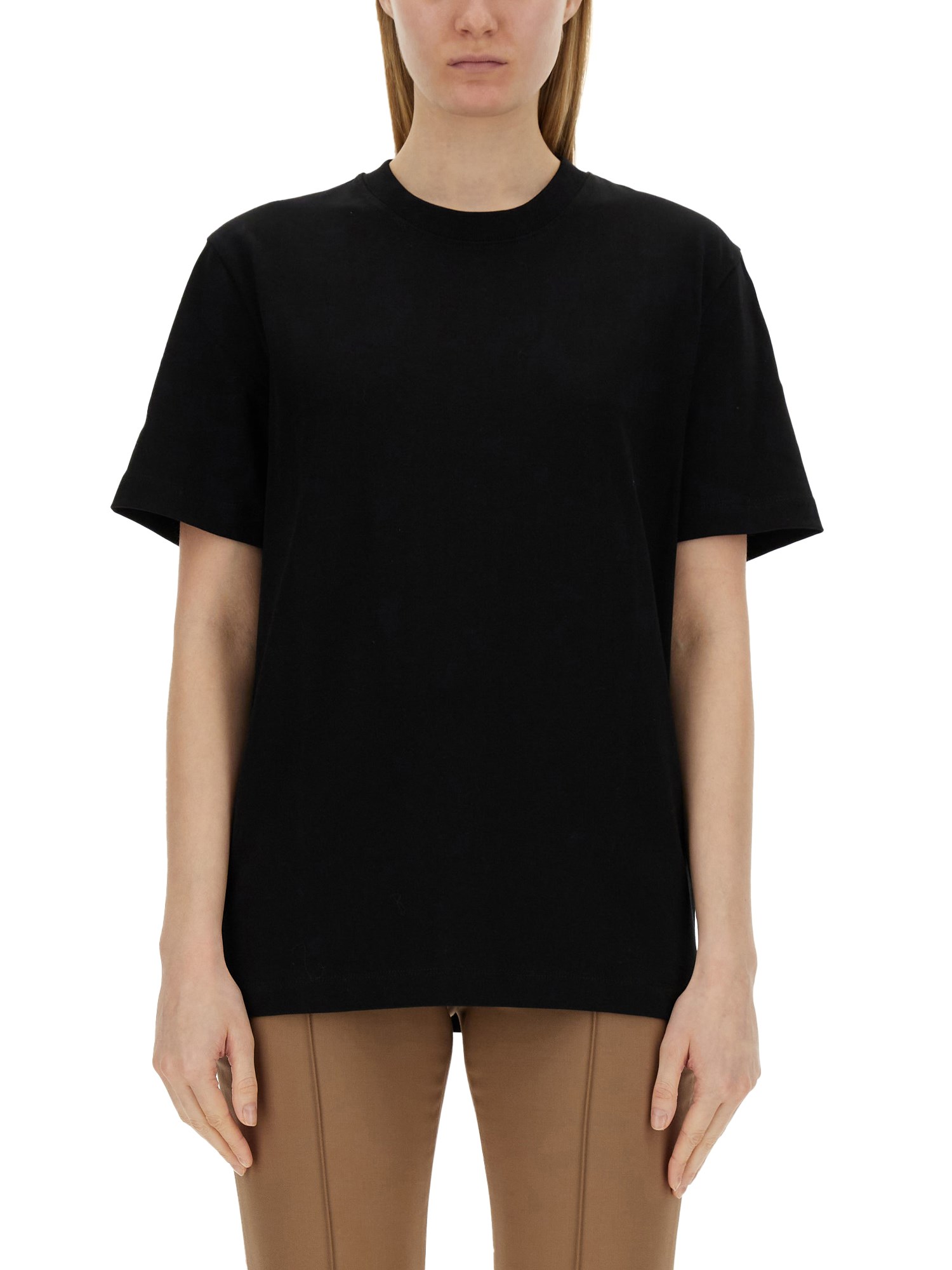 Shop Helmut Lang T-shirt With Logo In Black