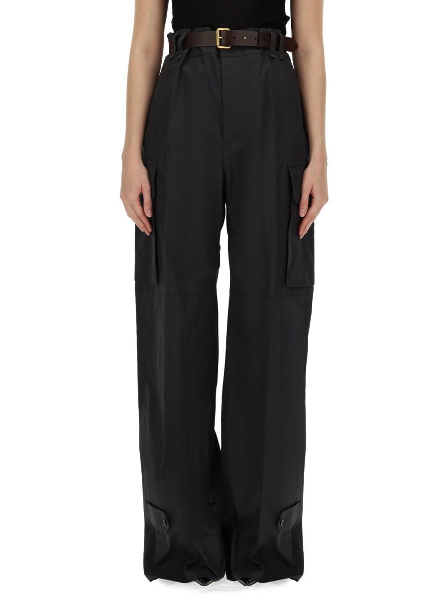 SAINT LAURENT PANTALONE CARGO "CASSANDRE" IN GABARDINE DI COTONE