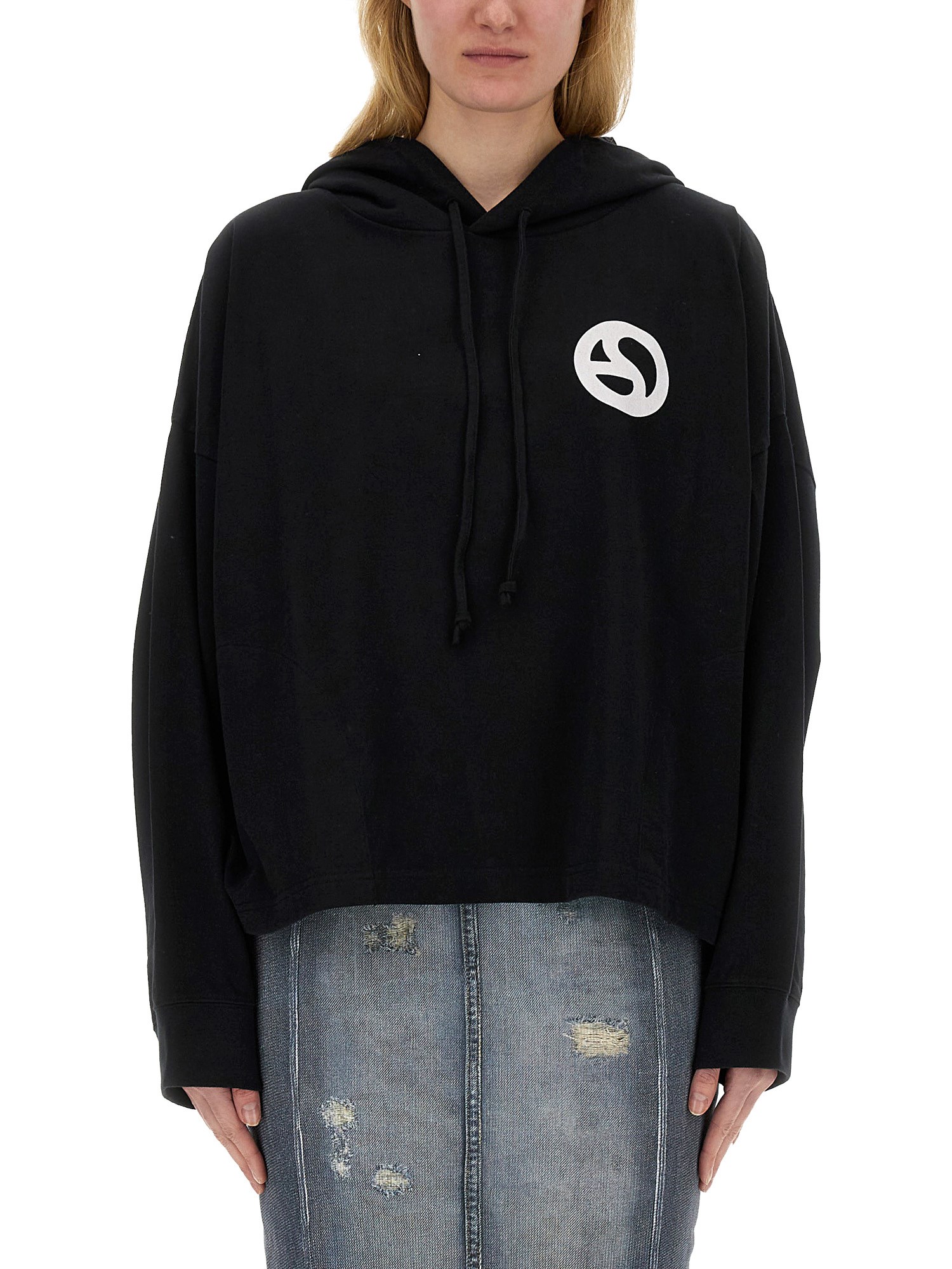 Shop Acne Studios Hoodie In Black