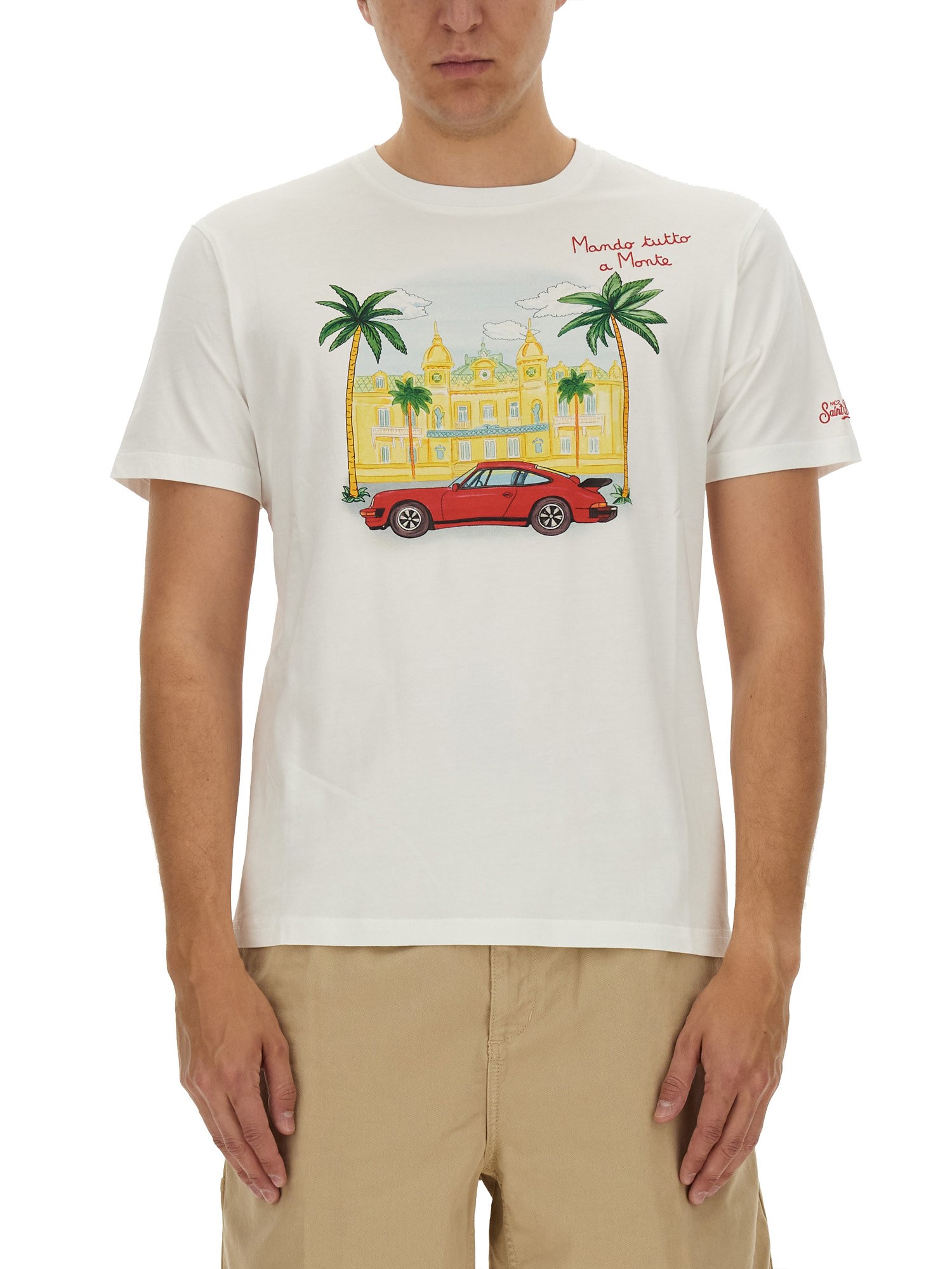 Shop Mc2 Saint Barth Cotton T-shirt In Multicolour