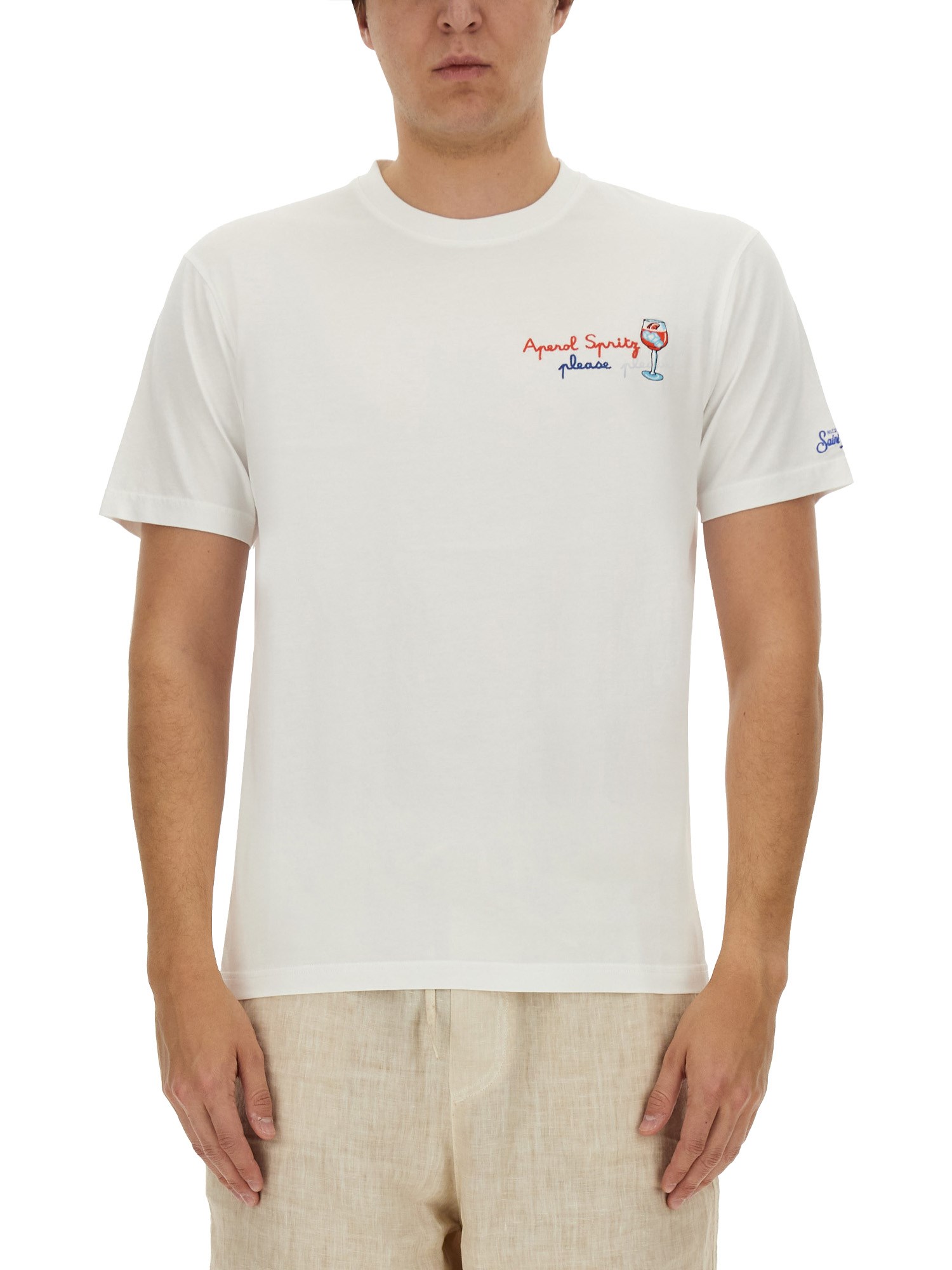 Mc2 Saint Barth Cotton T-shirt In White