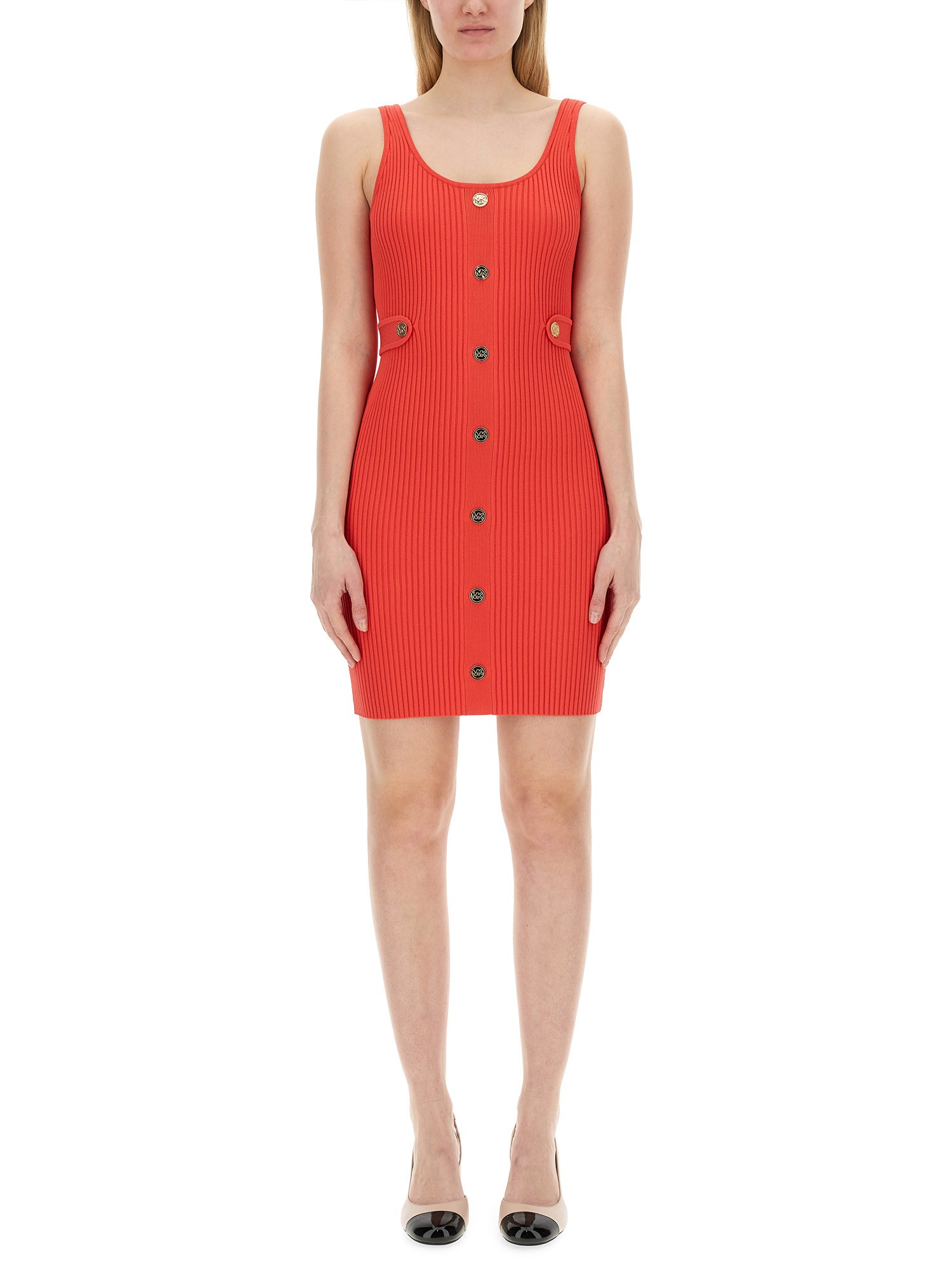 Shop Michael Michael Kors Mini Dress In Red
