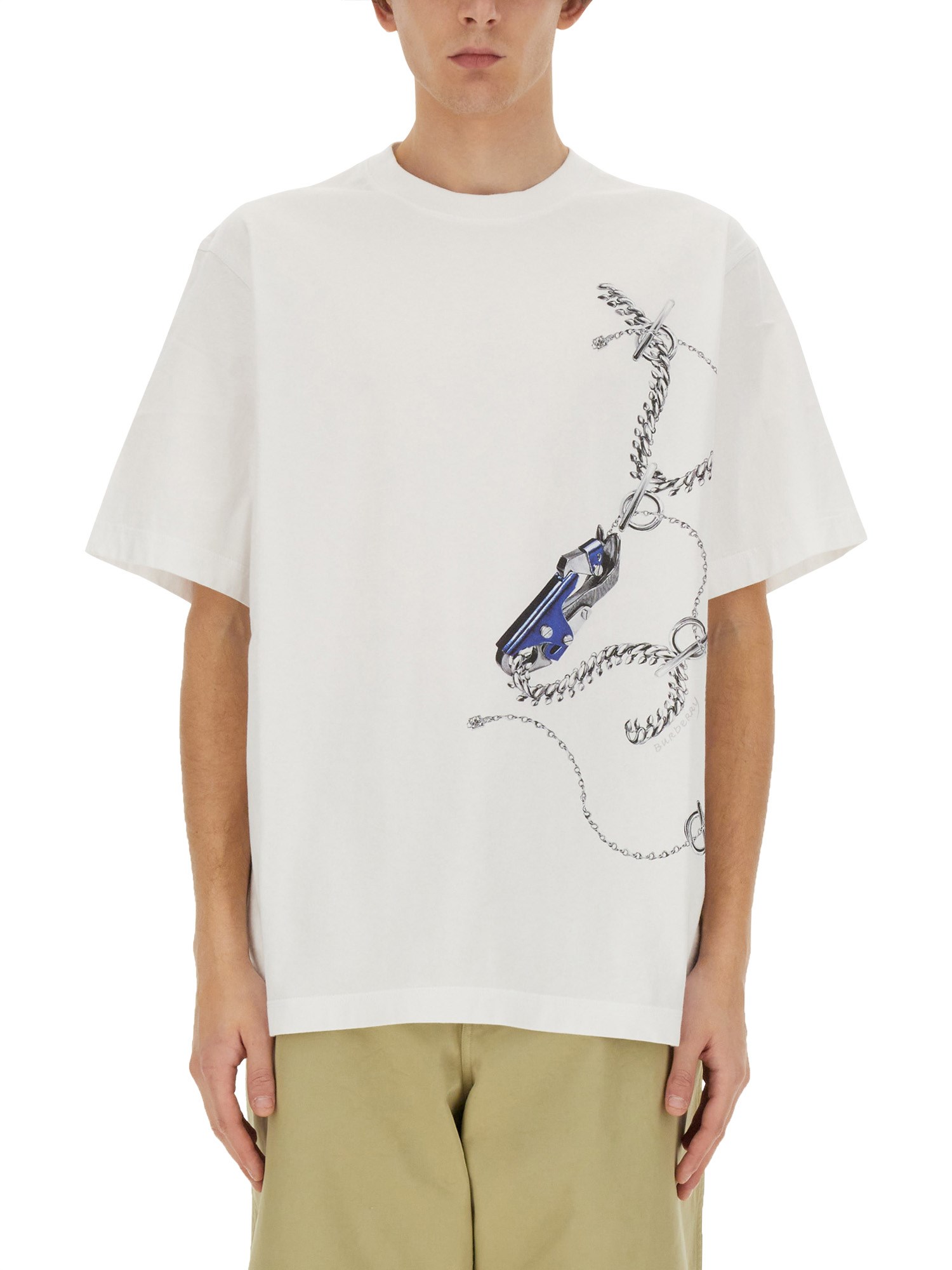 BURBERRY T-SHIRT WITH PRINT