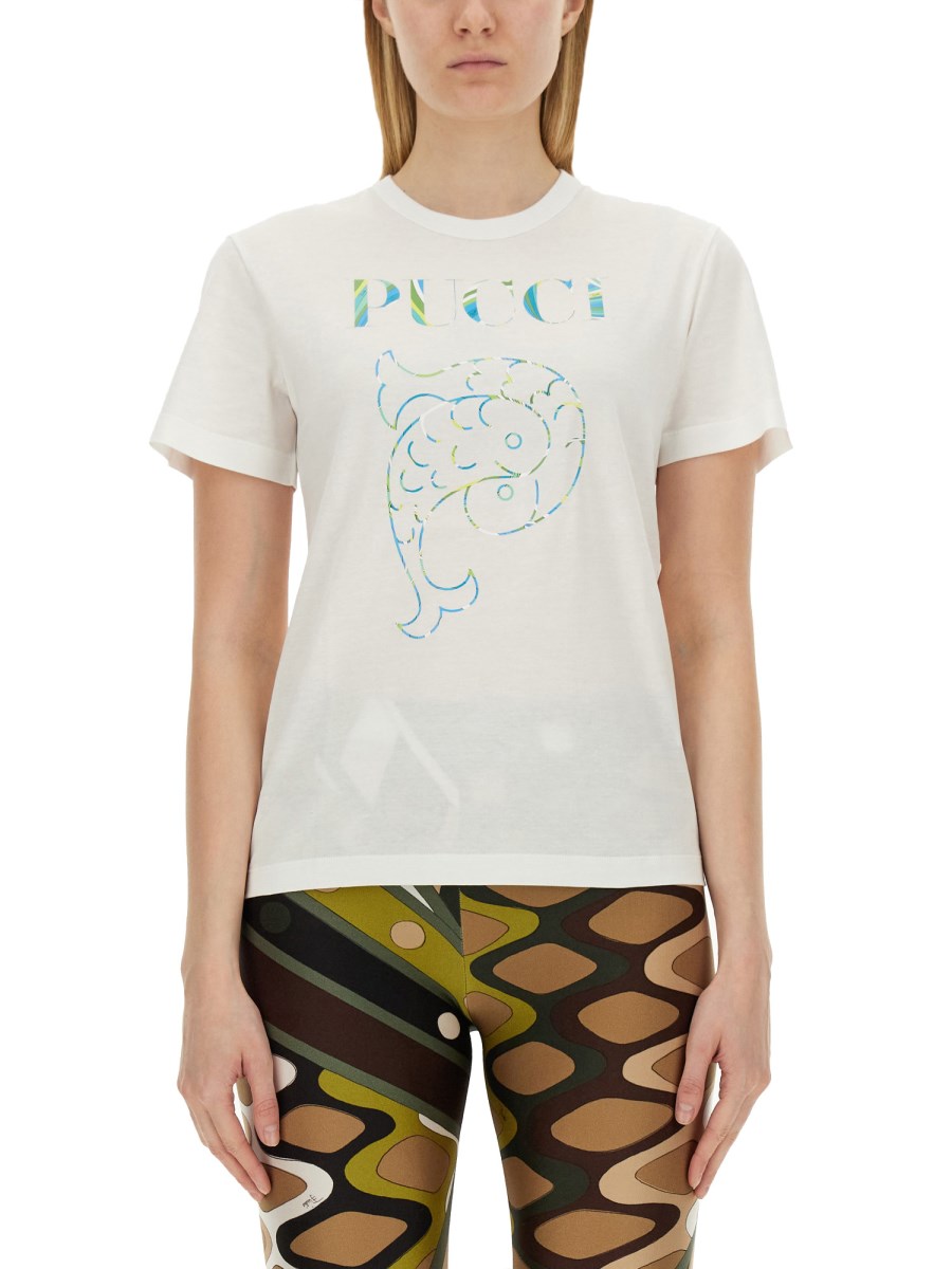 PUCCI T-SHIRT CON STAMPA