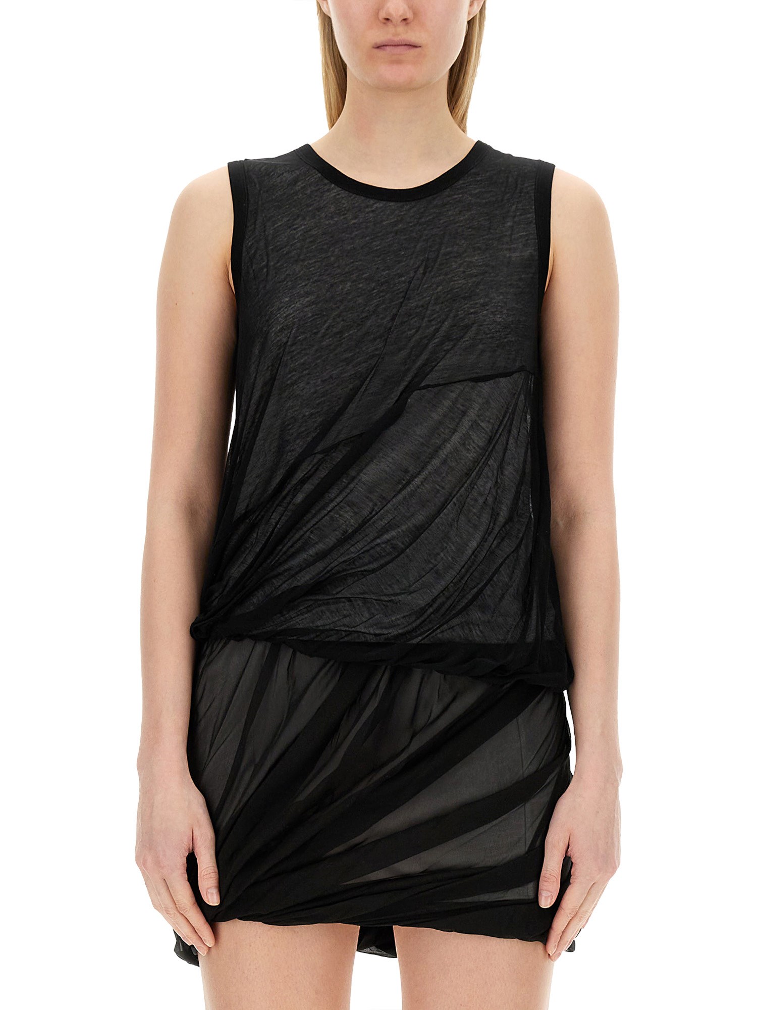 Helmut Lang Women's Bubble Cotton Knit Tank In Black