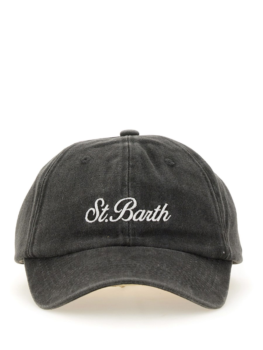 MC2 SAINT BARTH CAPPELLO DA BASEBALL IN DENIM CON LOGO