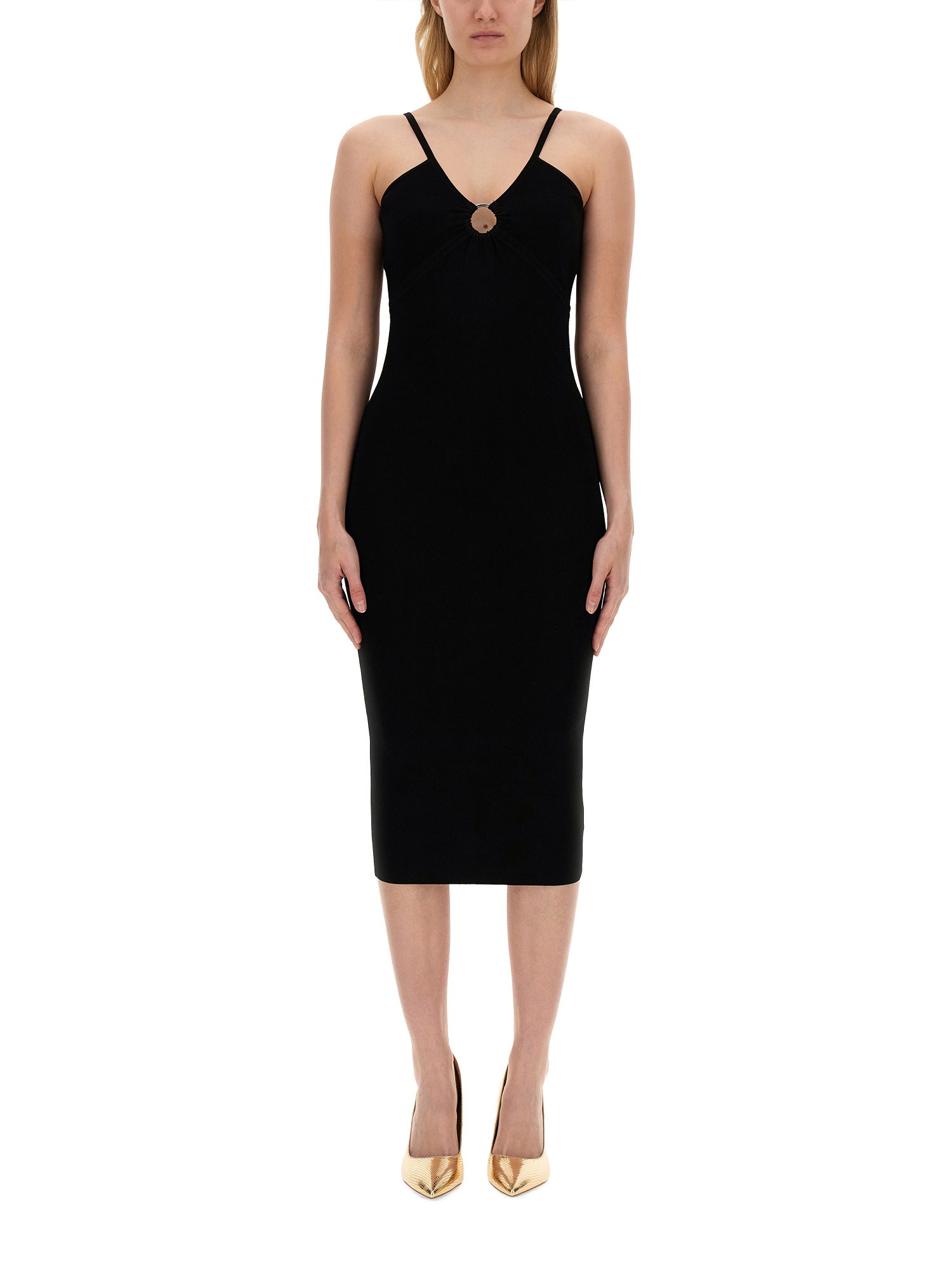 Shop Michael Michael Kors Longuette Dress In Black