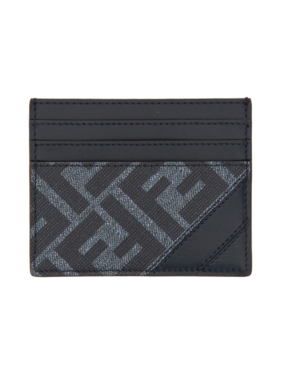 FENDI FENDI DIAGONAL LEATHER CARD HOLDER Eleonora Bonucci