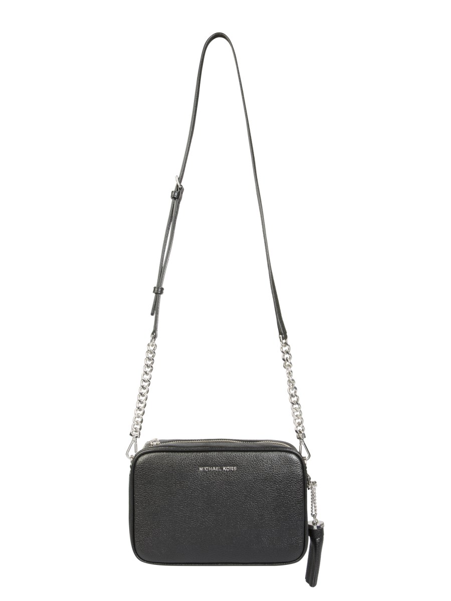 MICHAEL BY MICHAEL KORS BORSA A TRACOLLA "GINNY" IN PELLE MARTELLATA