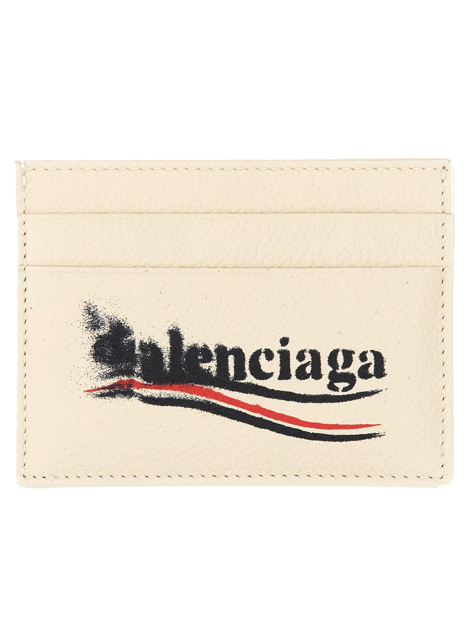 Balenciaga Card Holder With Logo In Powder